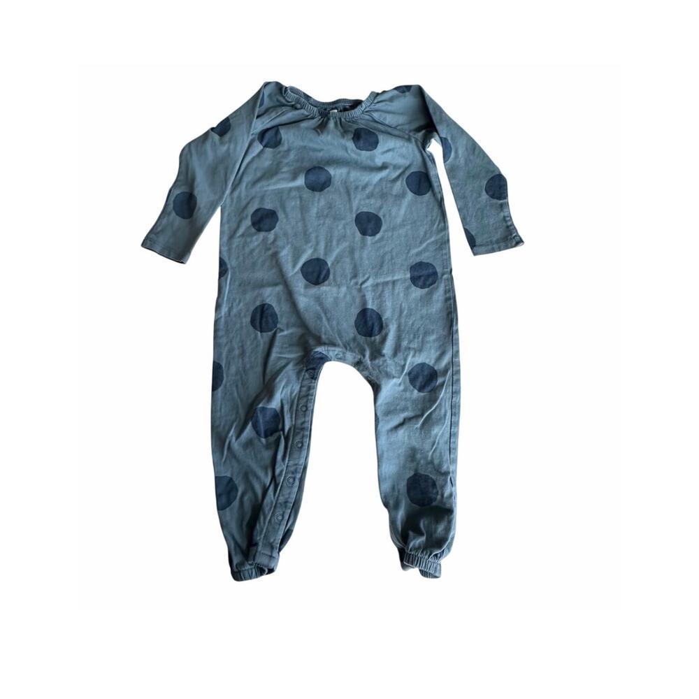 Adorable Tea Collection Blue Polka Dot Baby Romper 18-24 months